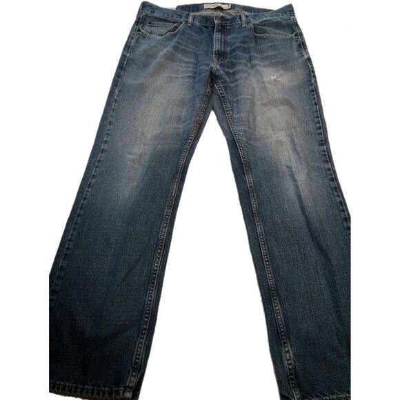 Men's Levi Denim Jeans Style 559 Relaxed Straight Size 36 X 32 Worn See Pics - Picture 1 of 16